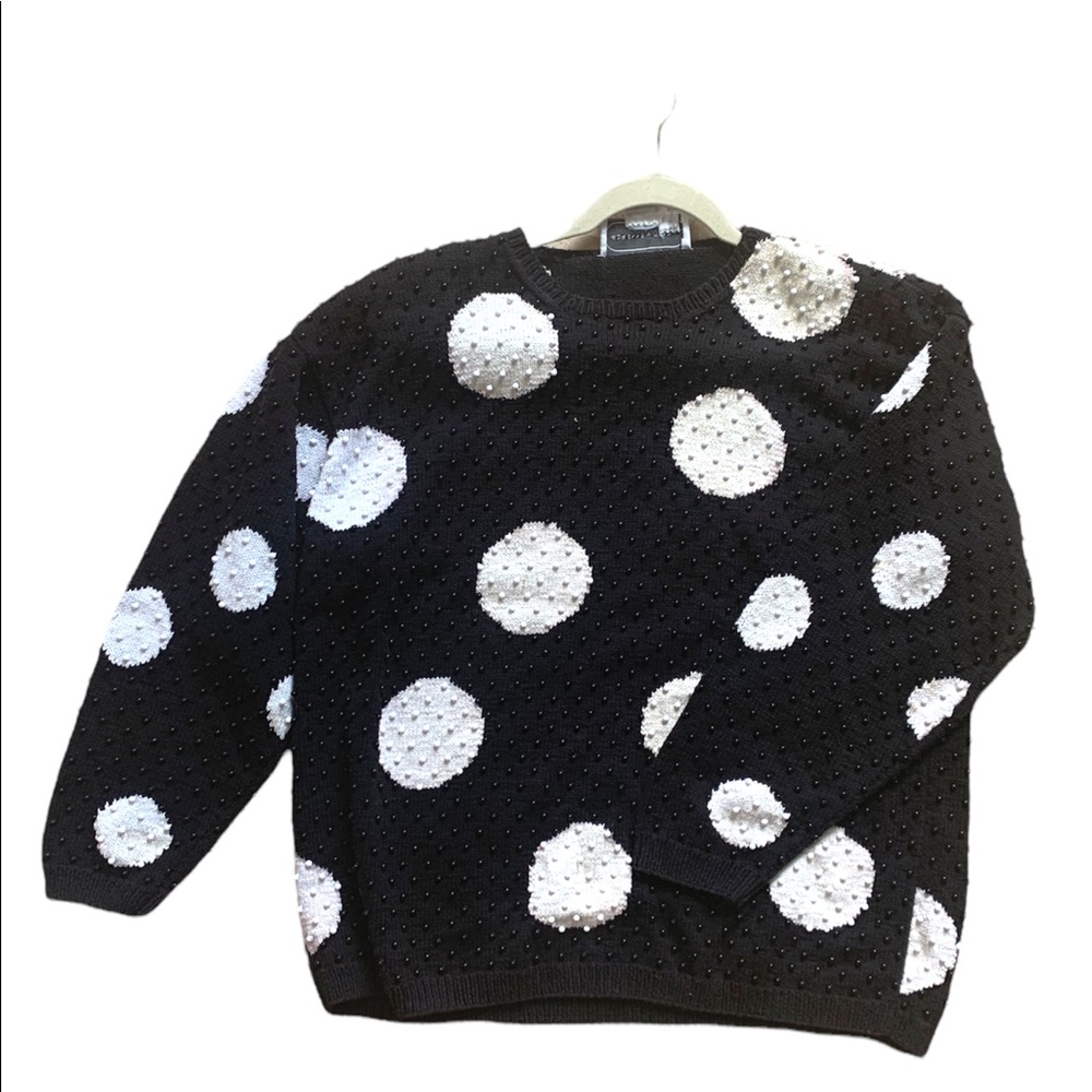 Beautiful Adrienne Vittadini beaded sweater
